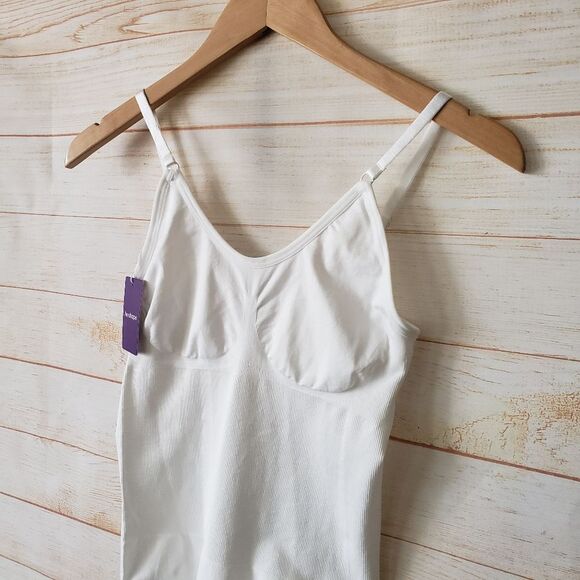 HeyShape Stretchy Snatched Slimming Shapewear Bodysuit White Women's Size Large - Picture 2 of 12
